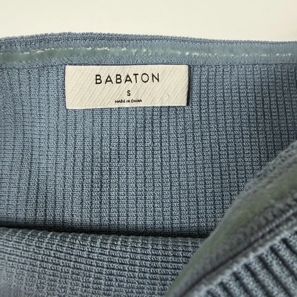 Aritzia Babaton Sculpt Knit Sweetheart Tube Top Blue Small - Picture 3 of 6